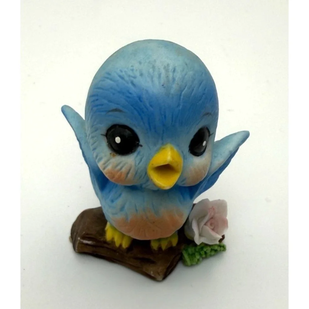 2-Josef Original Singing Bluebird & Keypoint Dallas BB Hug-VTG-Anthropomorphic